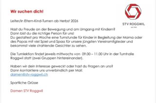 Wir suchen dich! Melde dich gerne bei Interesse🥰